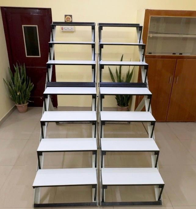 Compact+  (Fibre) <br> 7 Steps  <br>Length - 2 Feet + 2 Feet  <br> Width - 9 Inch